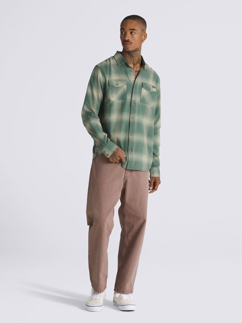 Camisa-Manga-Larga-Hombre-Mn-Monterey-Iii-Verde-Oscuro-Vans