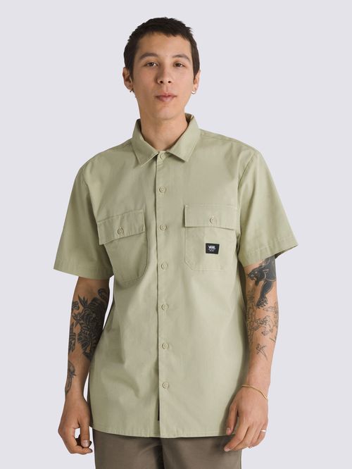 Camisa Manga Corta Hombre Smith Ii Ss Woven Verde Oscuro Vans