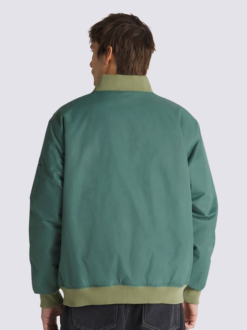Chaqueta Hombre Copley Bomber Jacket Verde Oscuro Vans