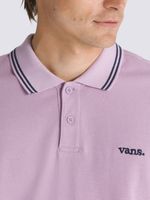 Polera-Manga-Corta-Hombre-Halecrest-Polo-Shirt-Morado-Vans
