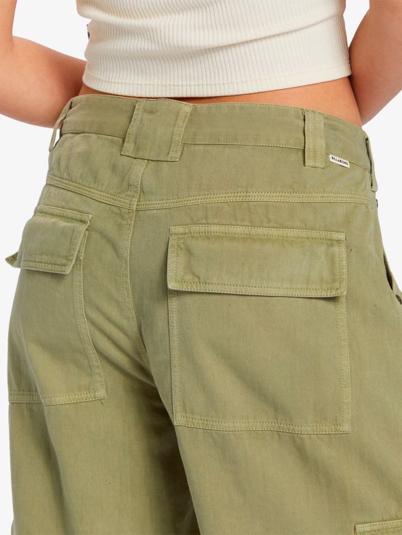 Pantalon-Cargo-Mujer-Walk-Along-Verde-Billabong