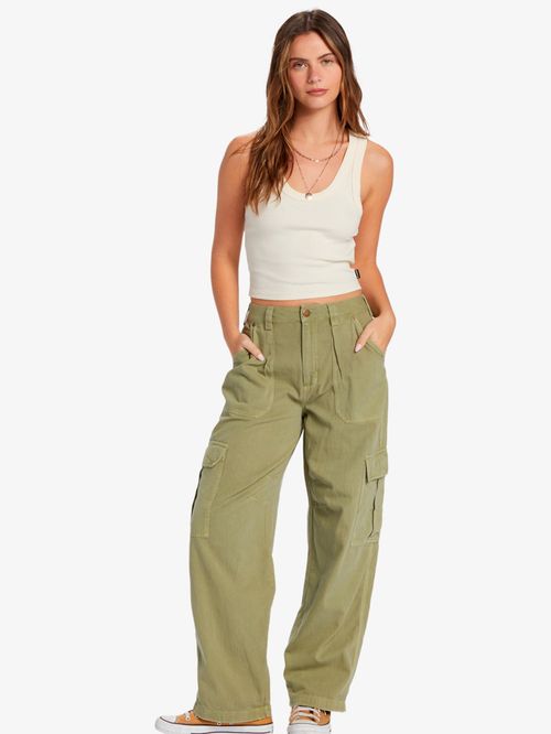 Pantalón Cargo Mujer Walk Along Verde Billabong