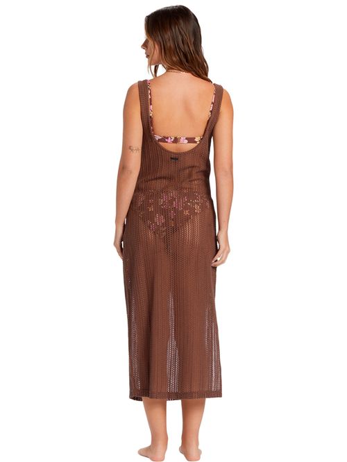 Vestido Mujer Lunar Days Midi Café Billabong
