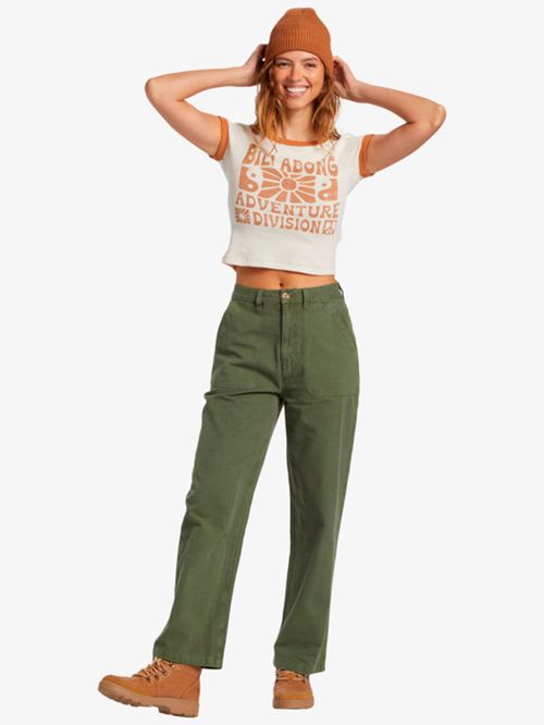 Polera Manga Corta Mujer Summer Camp Blanca Billabong