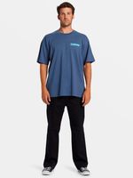 Polera-Manga-Corta-Hombre-Nightmare-Azul-Billabong