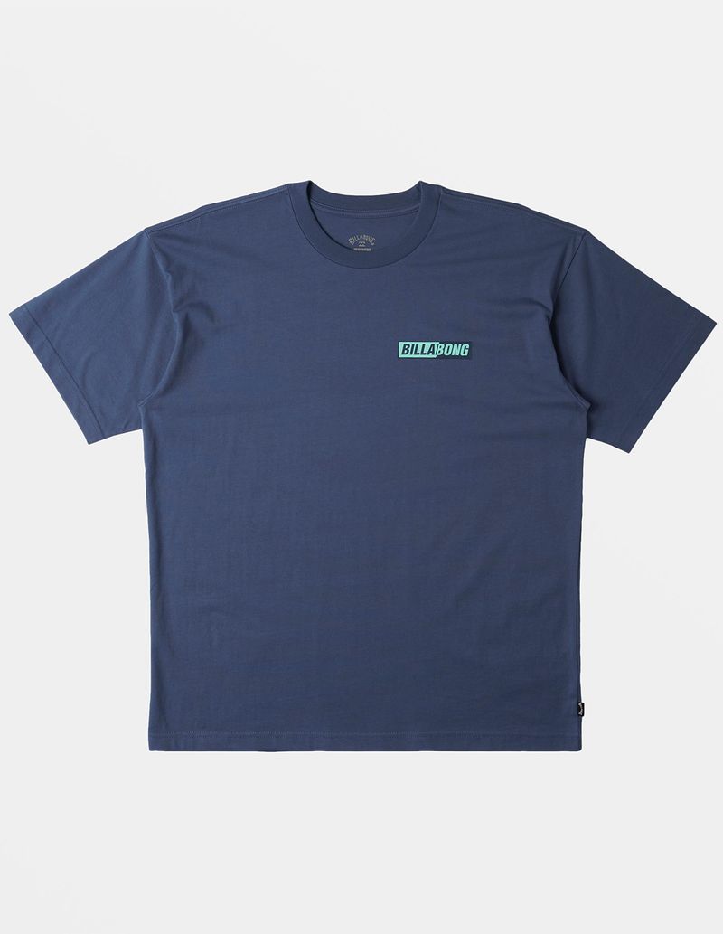 Polera-Manga-Corta-Hombre-Nightmare-Azul-Billabong