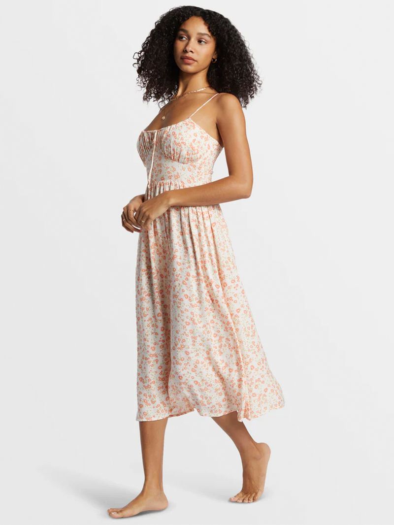 Vestido Mujer Texas Beach Midi Blanco Billabong
