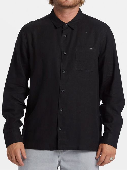 Camisa Manga Larga Hombre Ricardo Negra Billabong
