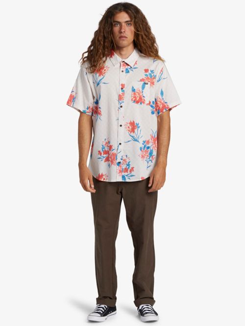 Camisa Manga Corta Hombre Sundays Flower Blanca Billabong