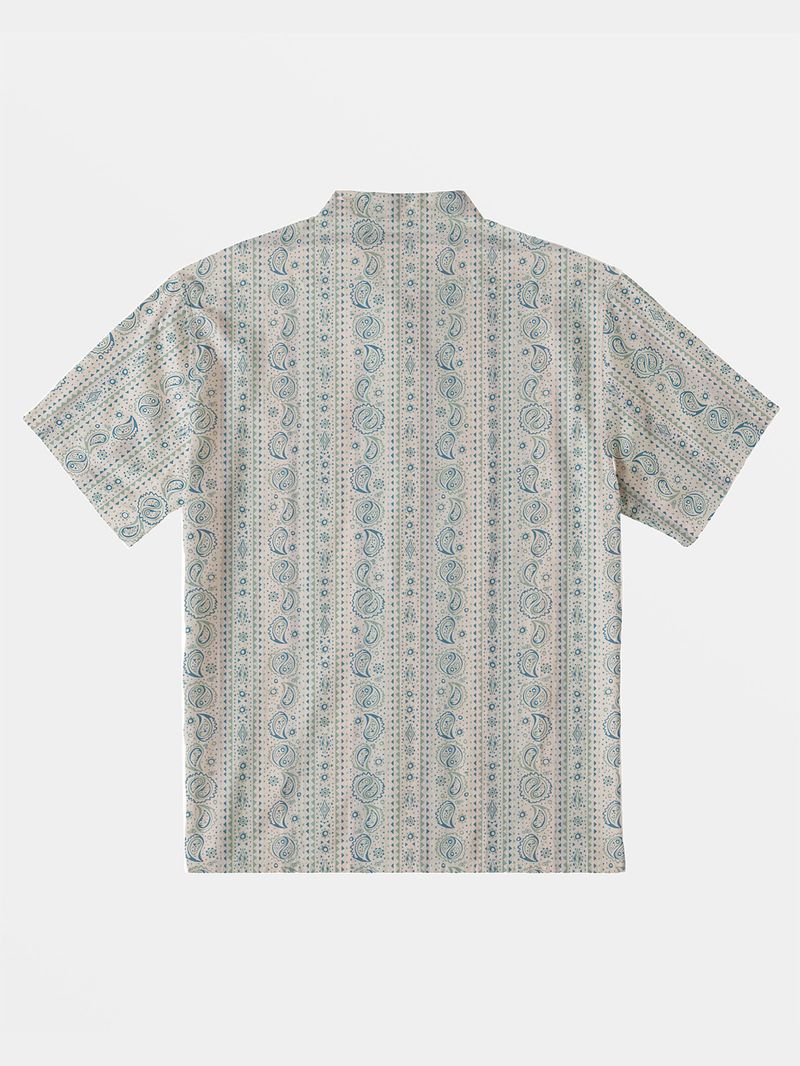 Camisa-Manga-Corta-Hombre-Sundays-Jacquard-Crema-Billabong