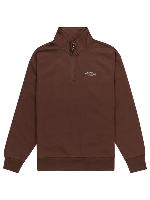 Poleron Hombre Cornell Skate Half Zip Café Element