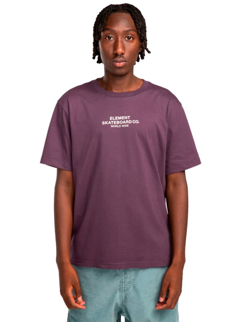 Polera-Manga-Corta-Hombre-Skateboard-Co-Morada-Element