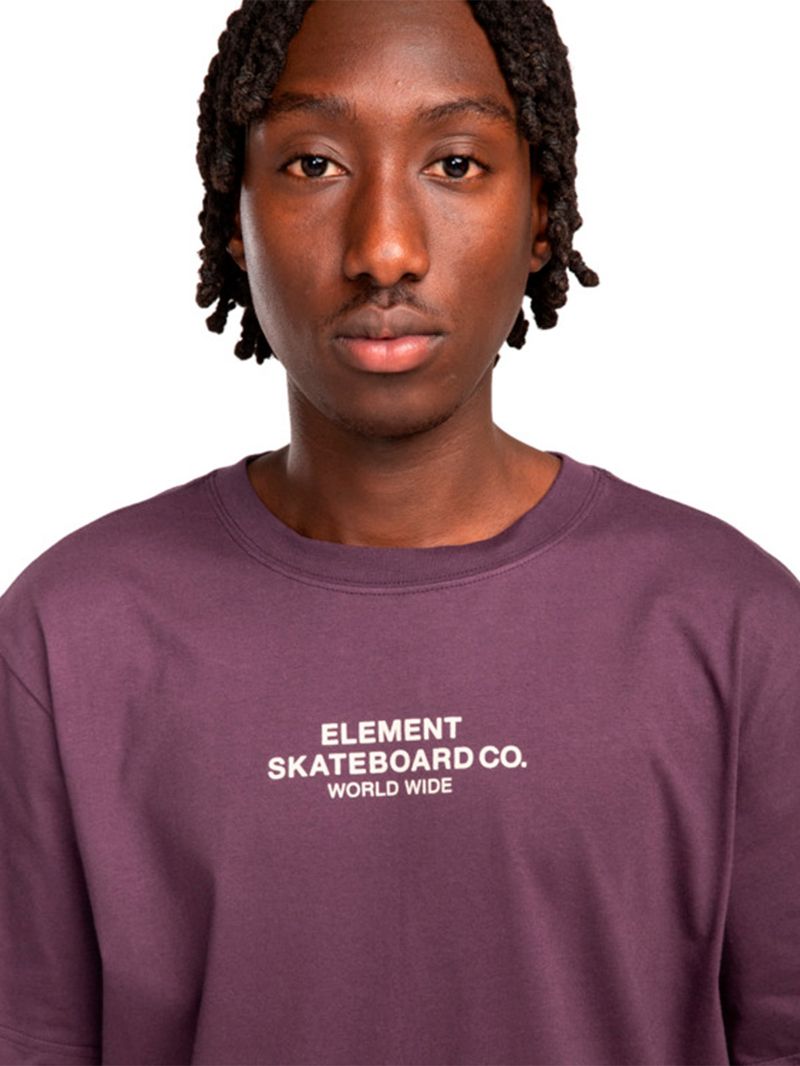 Polera-Manga-Corta-Hombre-Skateboard-Co-Morada-Element