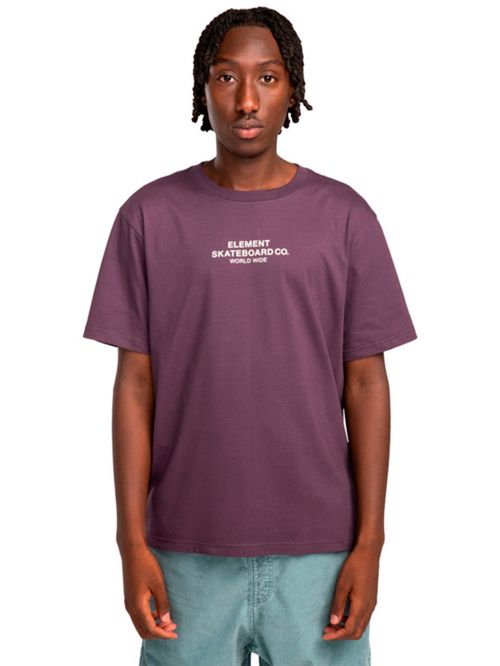 Polera Manga Corta Hombre Skateboard Co Morada Element