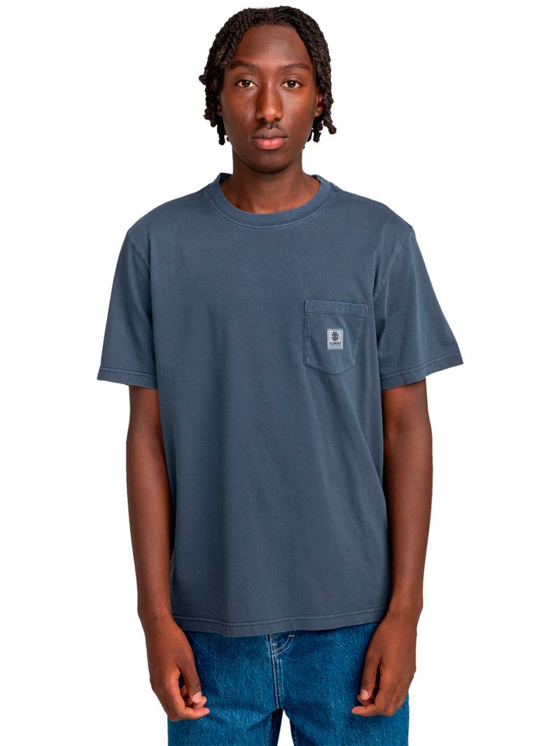 Polera-Manga-Corta-Hombre-Basic-Pocket-Azul-Element