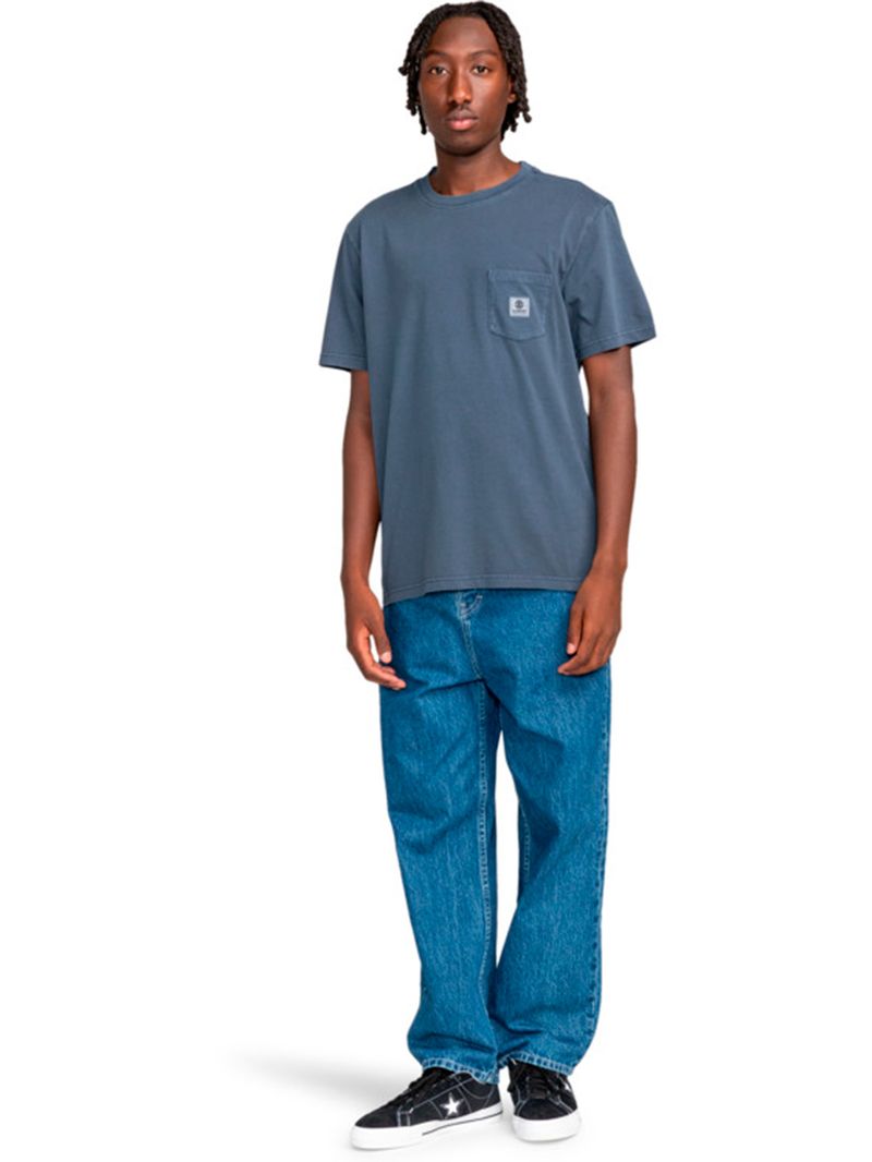 Polera-Manga-Corta-Hombre-Basic-Pocket-Azul-Element