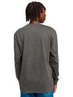Polera Manga Larga Hombre Basic Pocket Negra Element