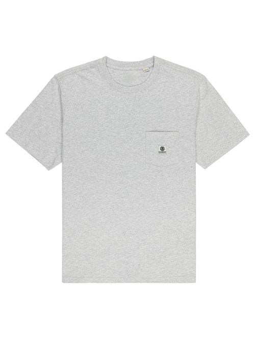 Polera Manga Corta Hombre Basic Pocket Gris Element