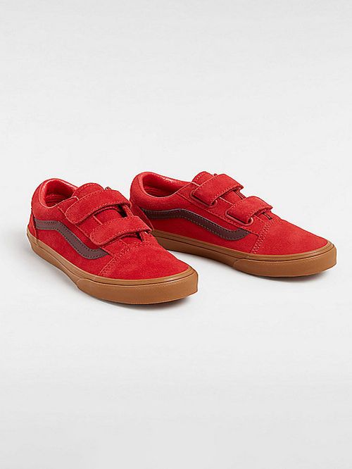 Zapatilla Casual Nino Old Skool V Rojo Vans