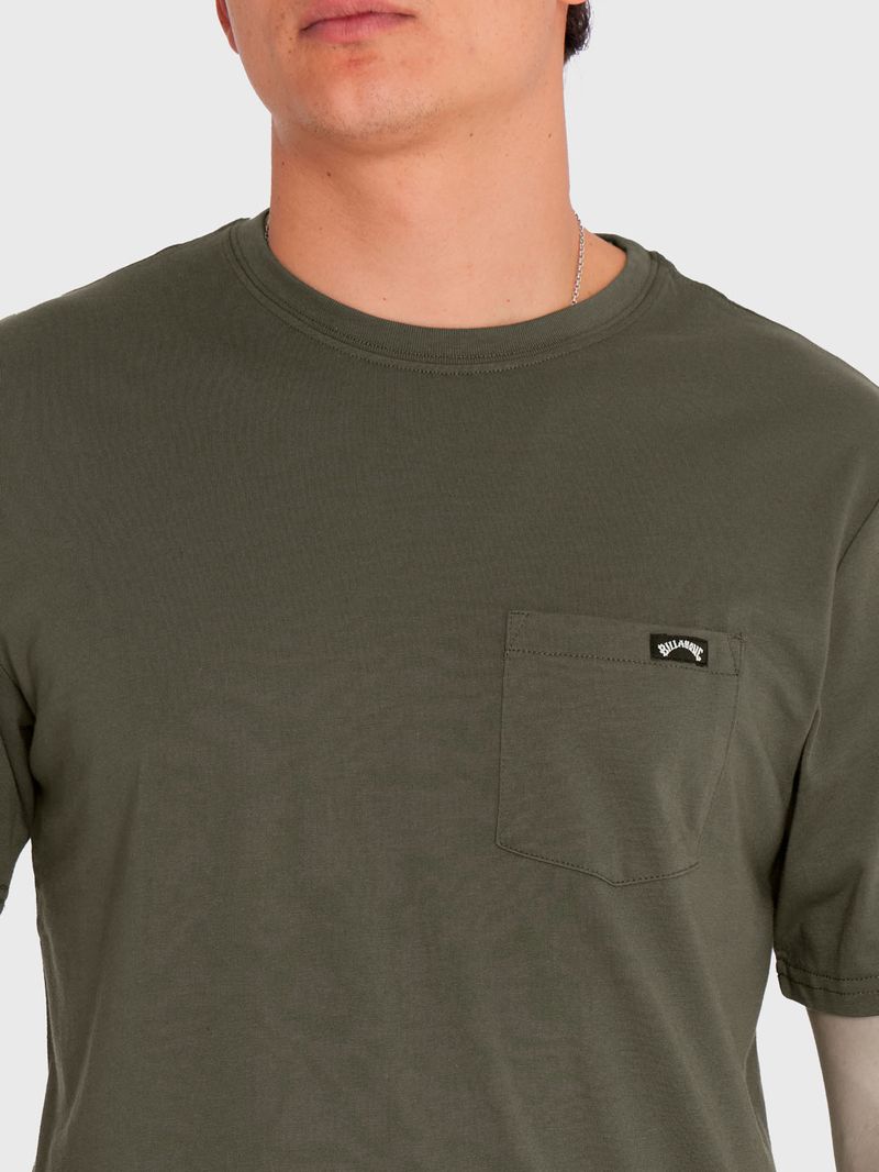 Polera-Hombre-Essential-Pocket-Verde-Billabong