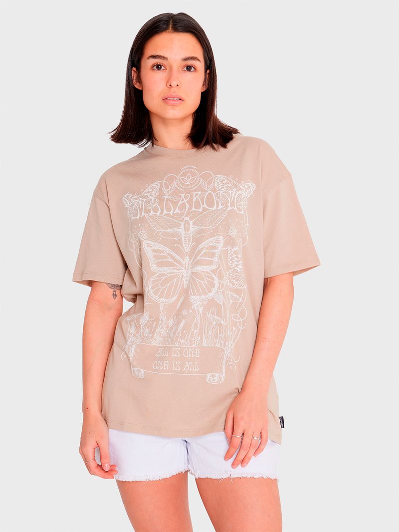 Polera-Mujer-Boyfriend-Butterfly-Beige-Billabong
