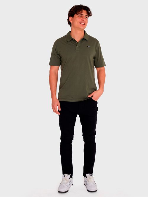 Polera Manga Corta Hombre Polo Classic Verde Billabong