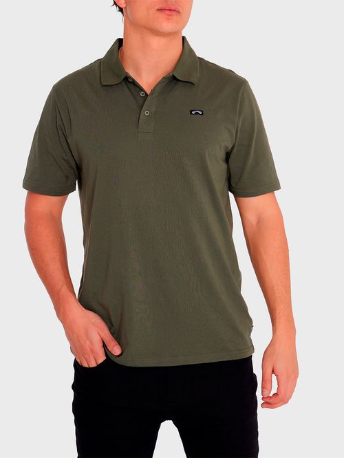 Polera Manga Corta Hombre Polo Classic Verde Billabong