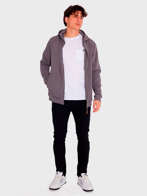 Poleron Hombre Essential Full Zip Gris Billabong