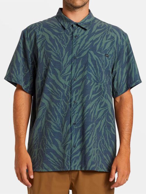 Camisa Manga Corta Hombre Surftrek Azul Billabong