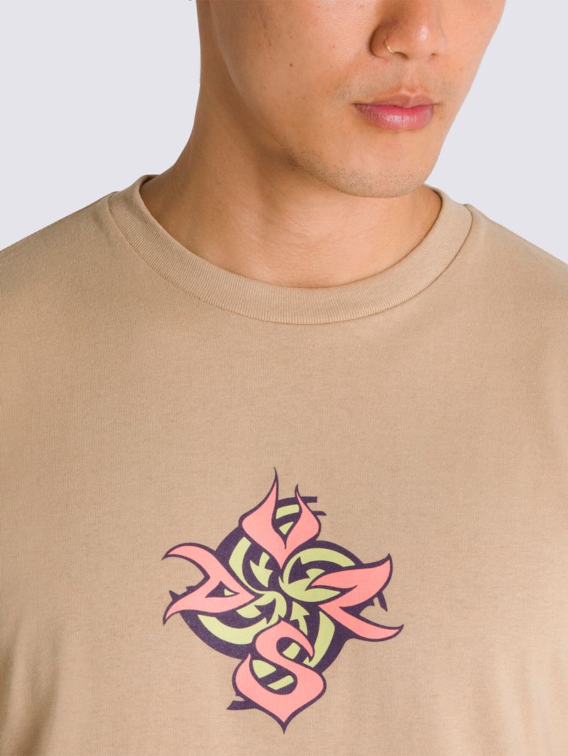 Polera-Manga-Corta-Hombre-Orbits-Ss-Cafe-Claro-Vans