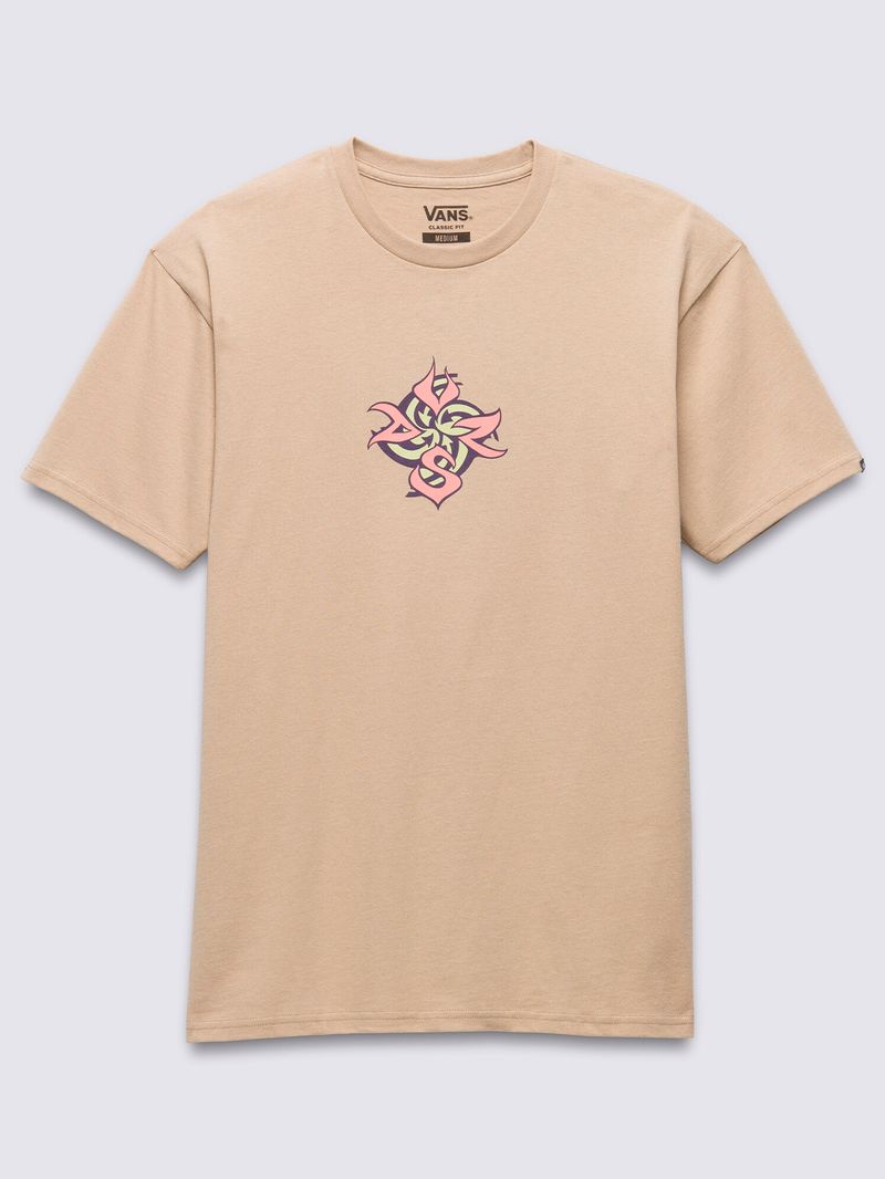 Polera-Manga-Corta-Hombre-Orbits-Ss-Cafe-Claro-Vans