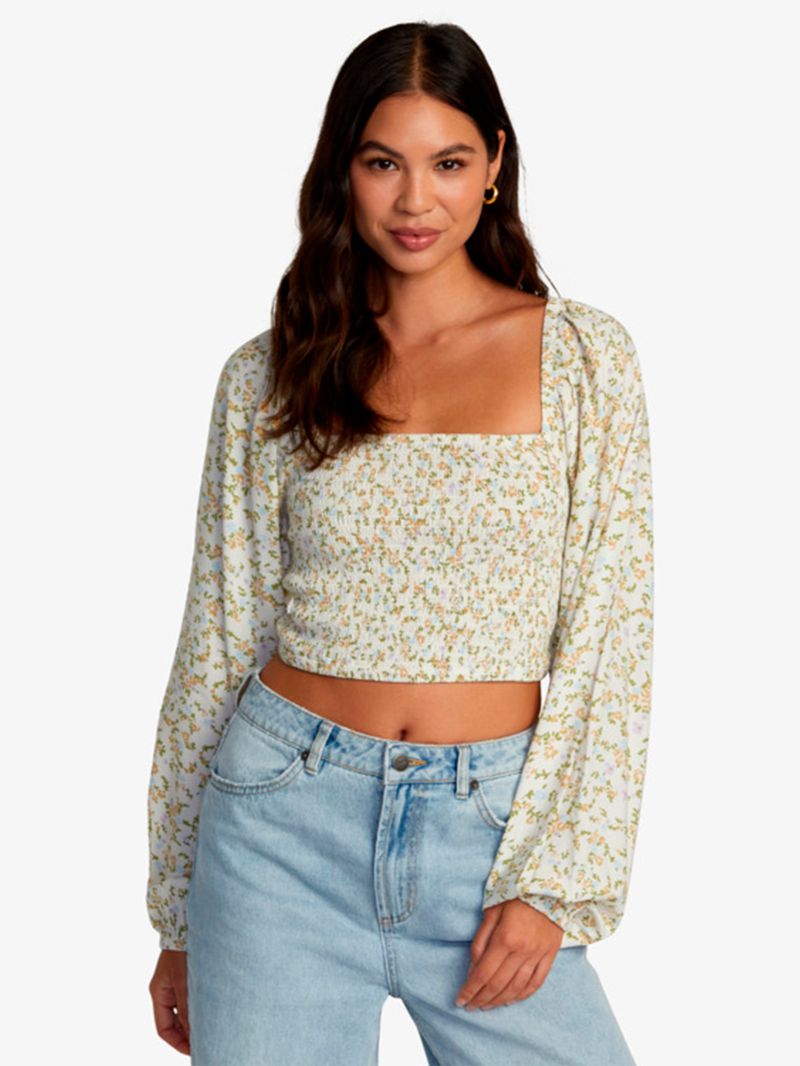 Blusa-Manga-Corta-Mujer-Saint-Top-Flower-RVCA