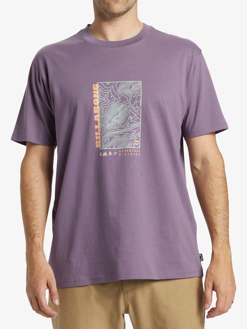 POLERA HOMBRE TOPOGRAPHY MORADO BILLABONG