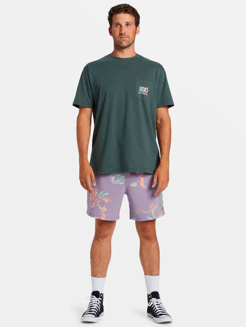 Polera Hombre Troppo Verde Billabong