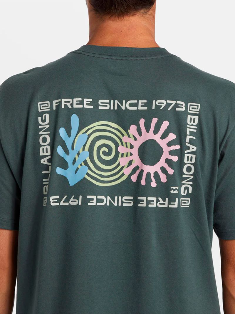 Polera Hombre Troppo Verde Billabong