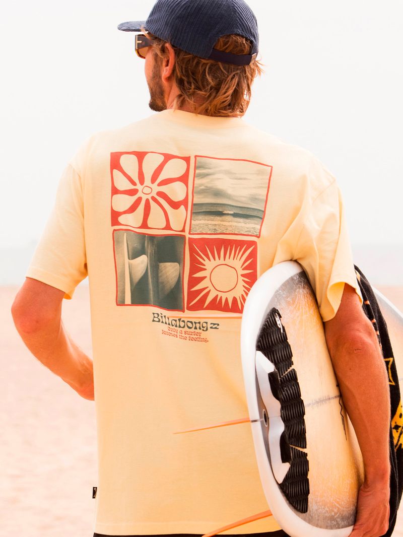 Polera-Hombre-Twin-fins-Amarillo-Billabong