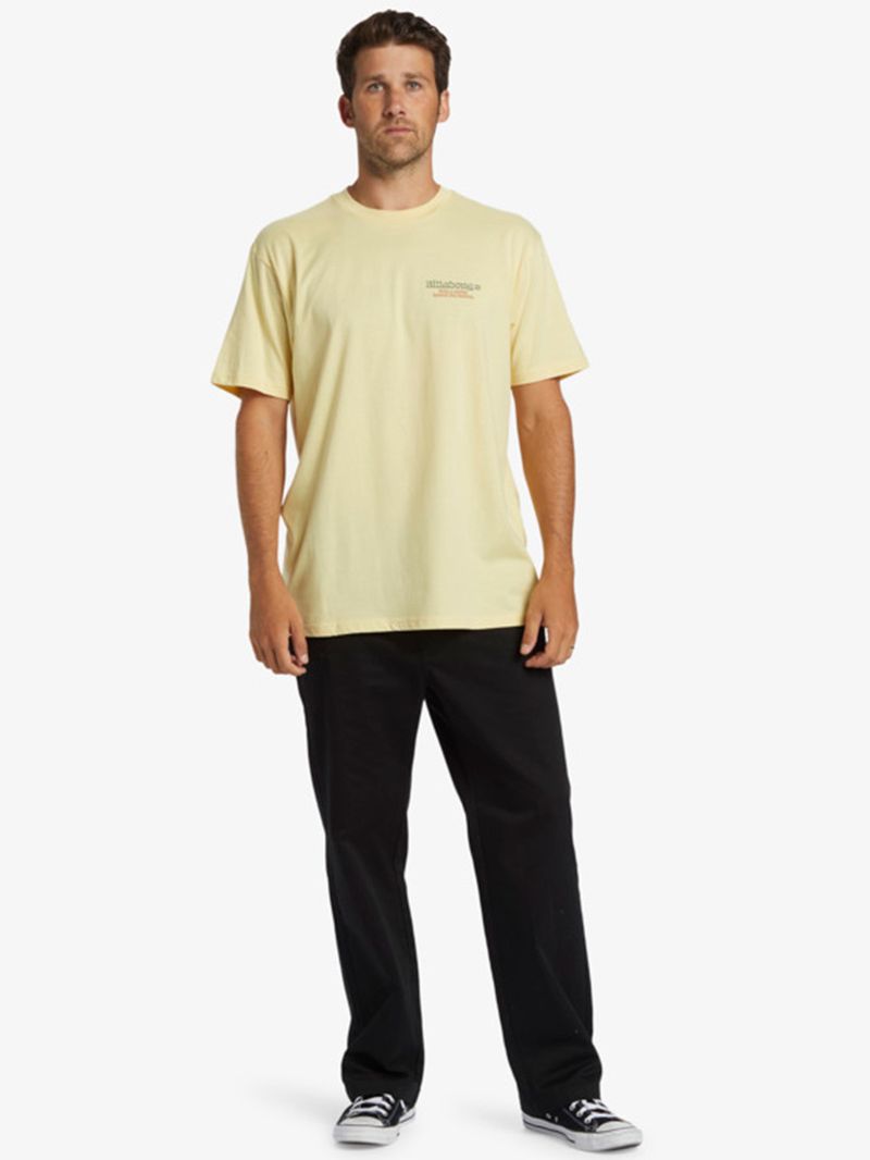 Polera-Hombre-Twin-fins-Amarillo-Billabong