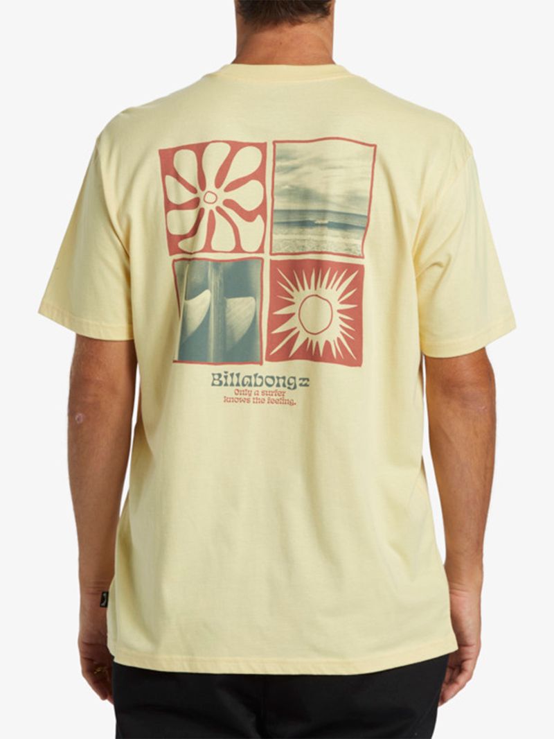 Polera-Hombre-Twin-fins-Amarillo-Billabong