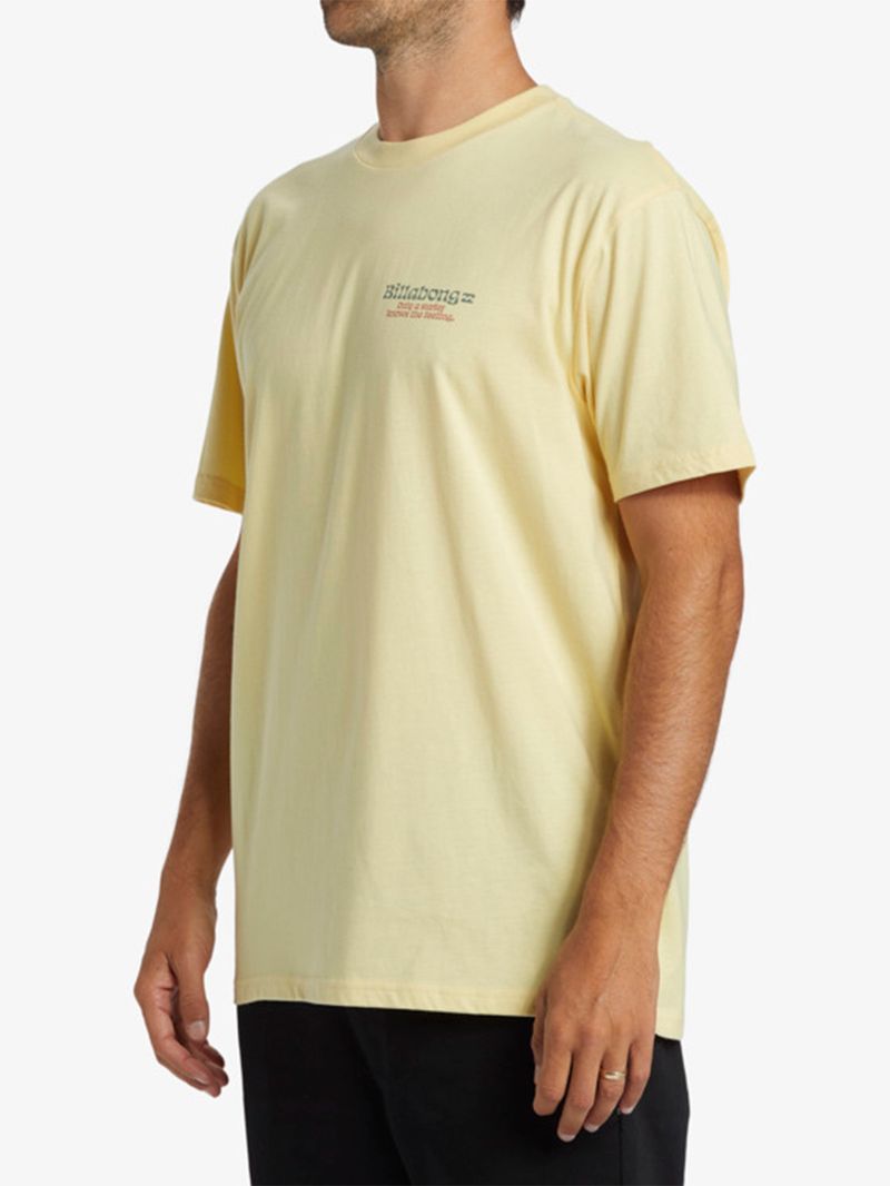 Polera-Hombre-Twin-fins-Amarillo-Billabong
