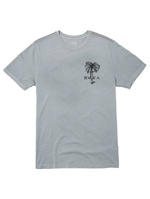 POLERA M/C HOMBRE POMMIER PALMS GRIS RVCA