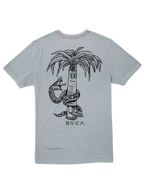 POLERA M/C HOMBRE POMMIER PALMS GRIS RVCA