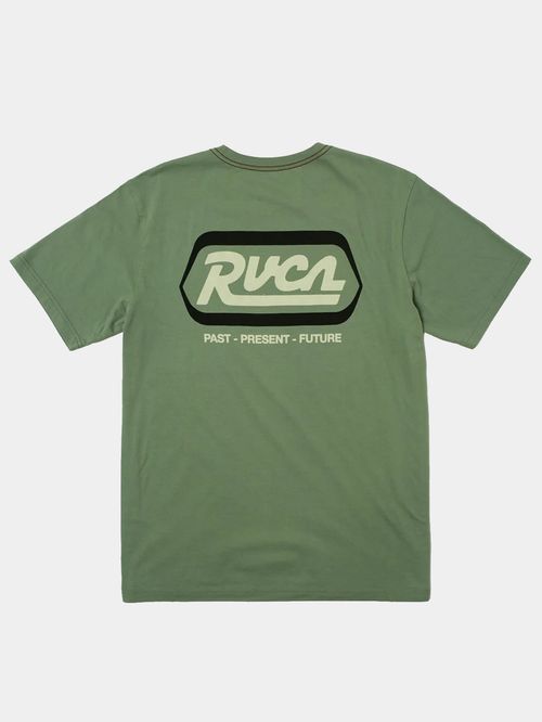 POLERA M/C HOMBRE STATION VERDE RVCA