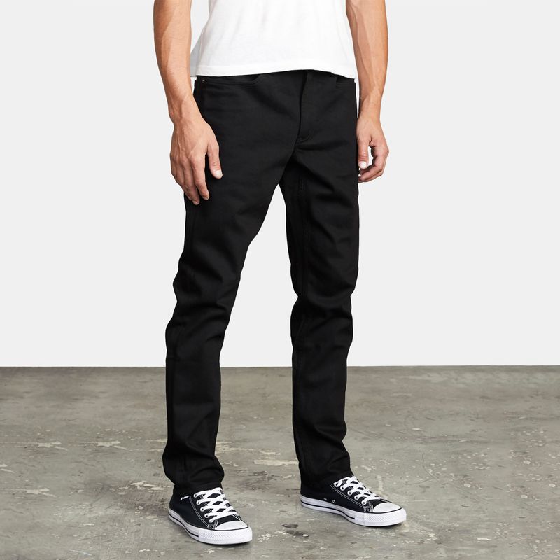 Jeans-Hombre-Daggers-denim-Negro-RVCA