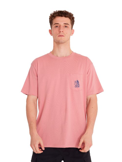 POLERA HOMBRE TROPICALES ROSADO BILLABONG