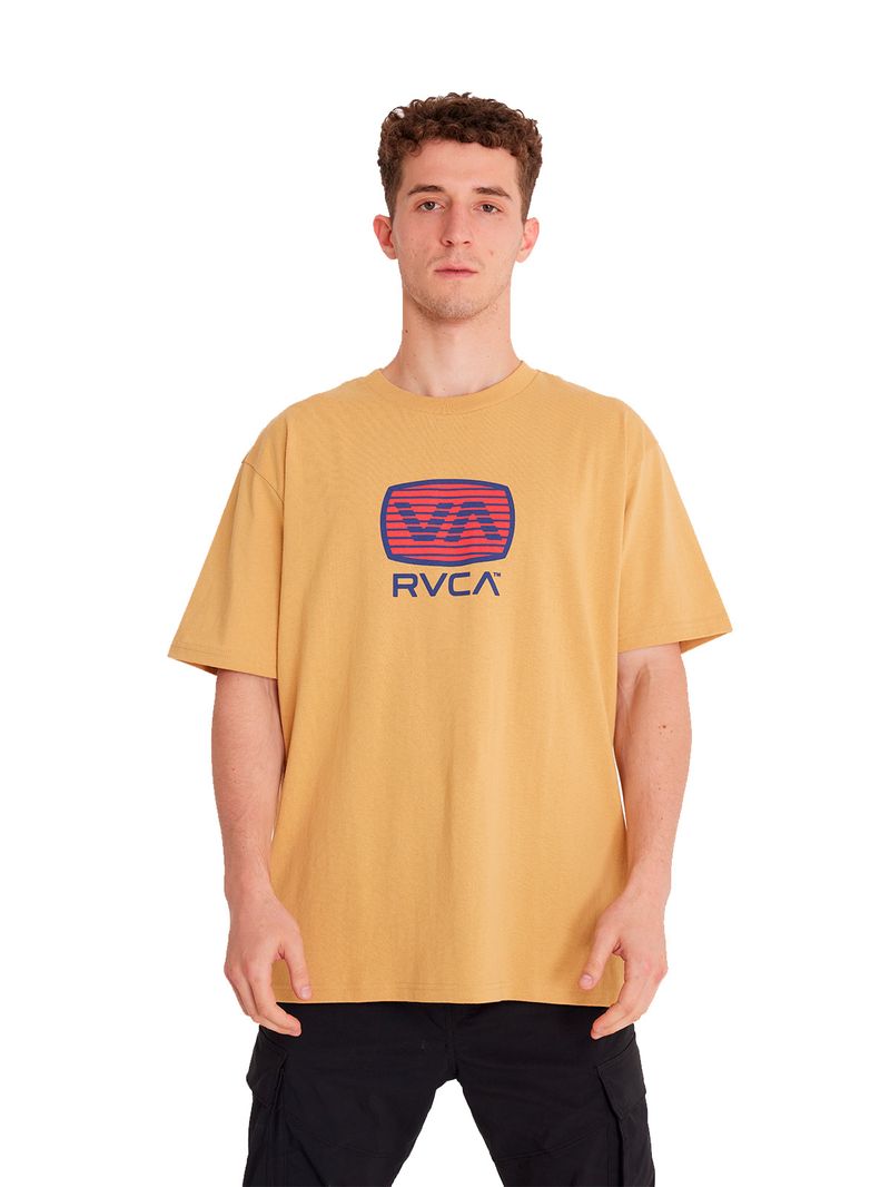 POLERA M/C HOMBRE TRANSISTOR BEIGE RVCA