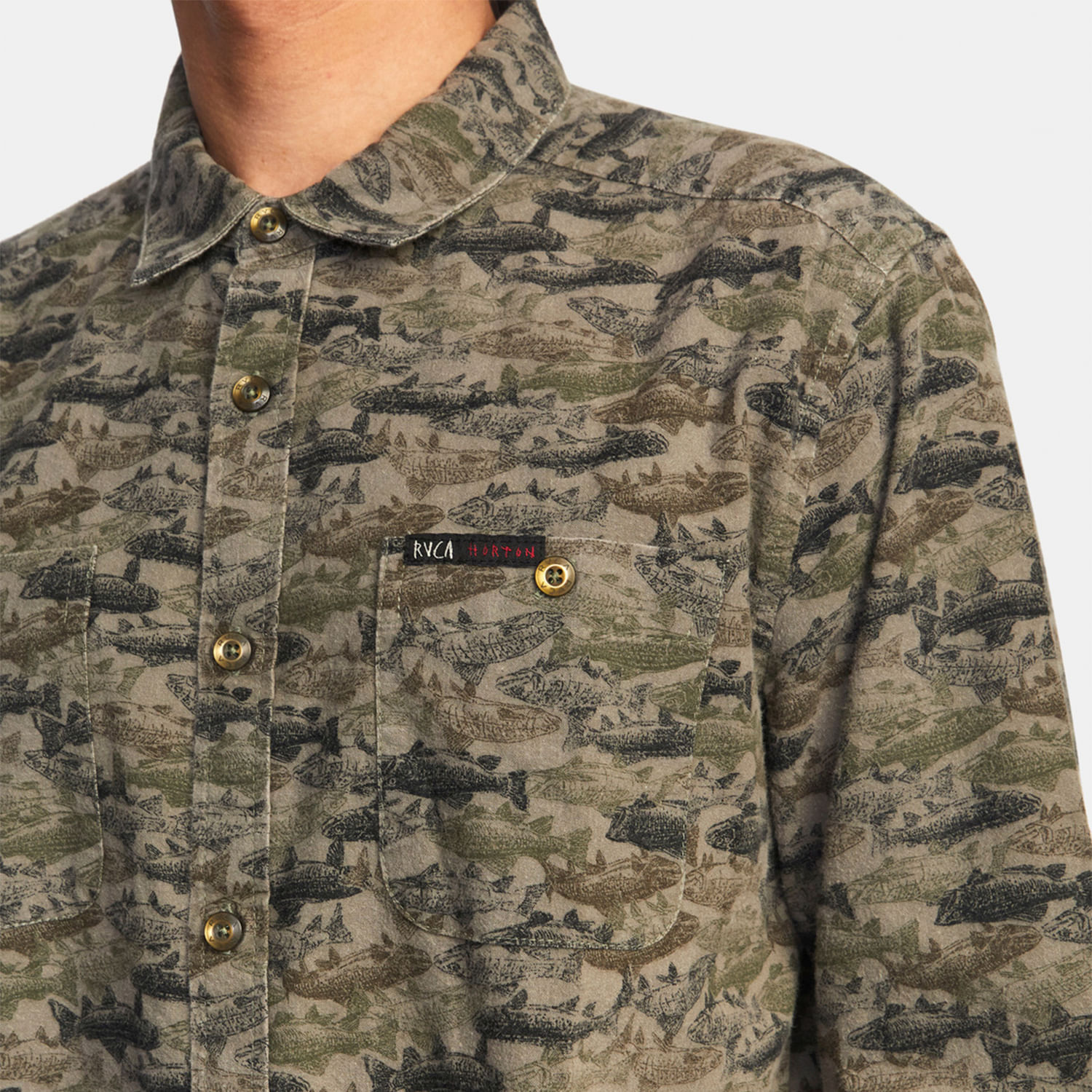 Camisa M/L Hombre Horton Fish