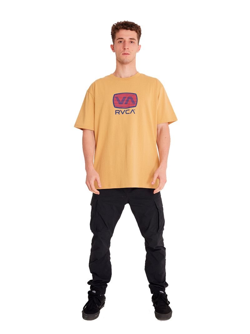 POLERA M/C HOMBRE TRANSISTOR BEIGE RVCA