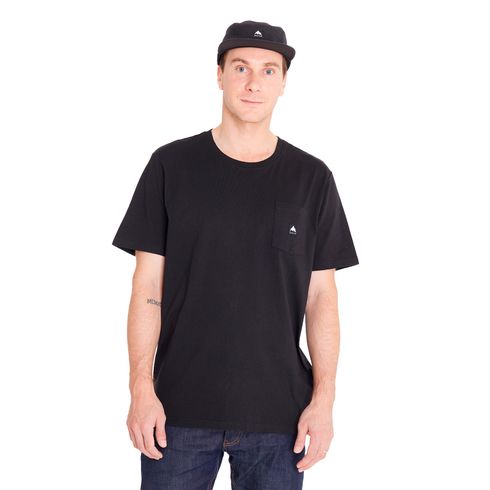 Polera Manga Corta Hombre Colfax Negra Burton