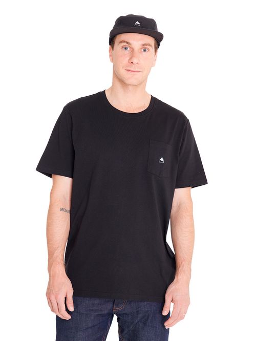 Polera Manga Corta Hombre Colfax Negra Burton