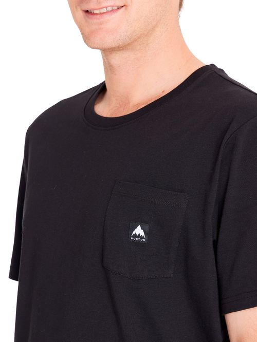 Polera Manga Corta Hombre Colfax Negra Burton